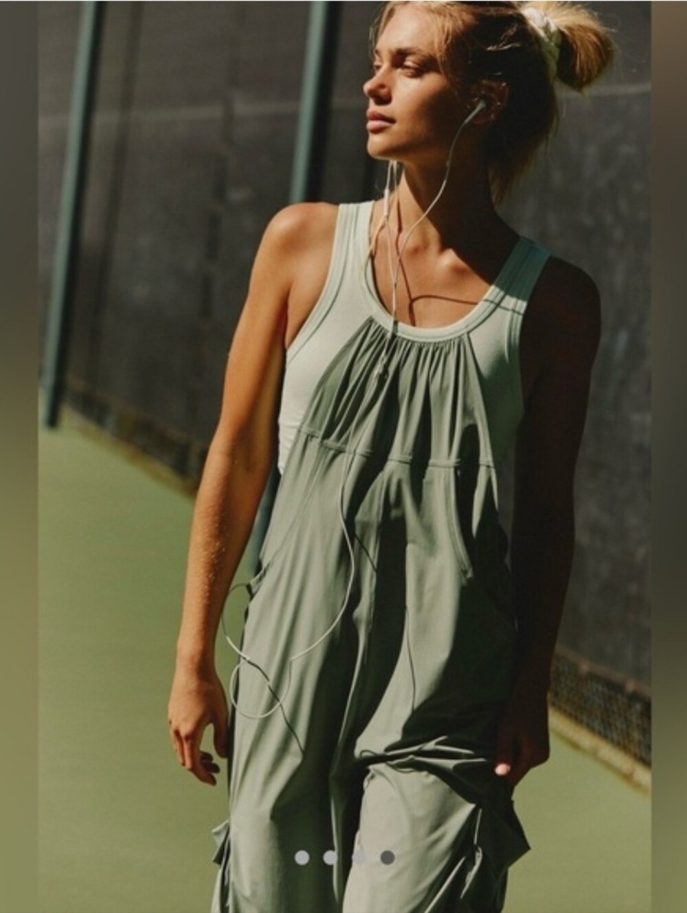 NWOT Free People Pathfinder One Piece Jumpsuit Cactus/Fern sz SP MSRP $148